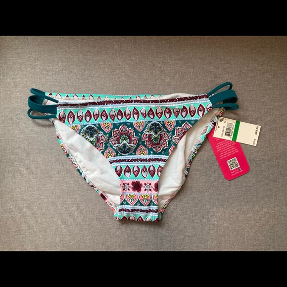 Hula Honey bikini with teal straps, New - Picture 8 of 10